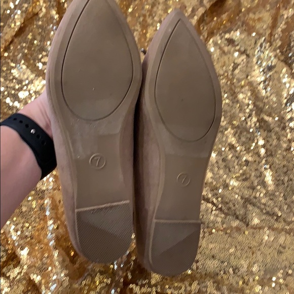 Merona Size 7 Pointy Toe Flats - Picture 3 of 7